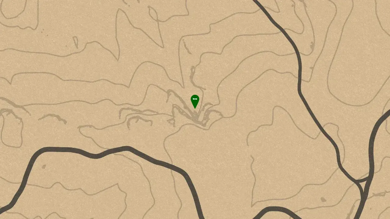 Dinosaur Bone #16, Heartlands Southern Gorge Dinosaur Bone Location Zoomed
