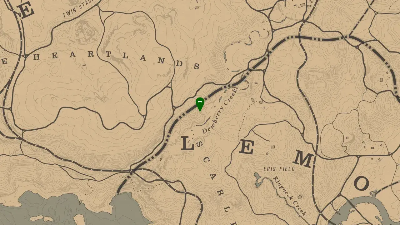 Dinosaur Bone #17, Heartlands Dewberry Creek Dinosaur Bone Location