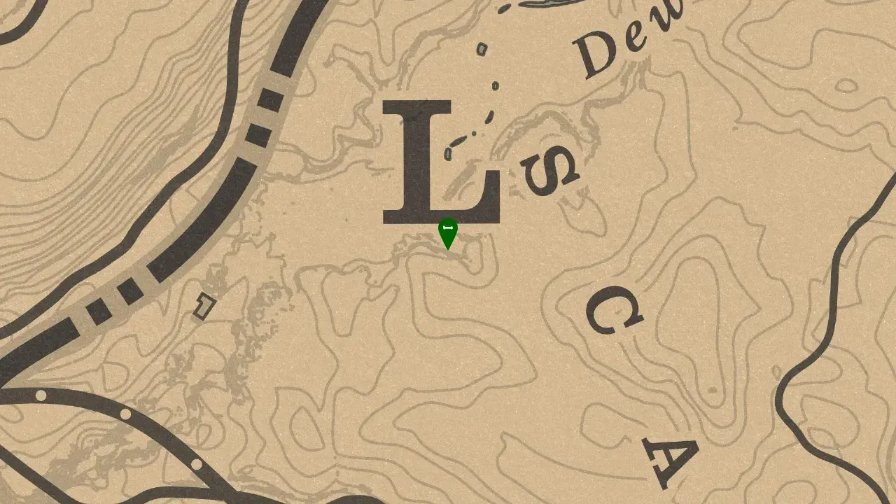 Dinosaur Bone #18, Scarlett Meadows Dewberry Creek Dinosaur Bone Location Zoomed