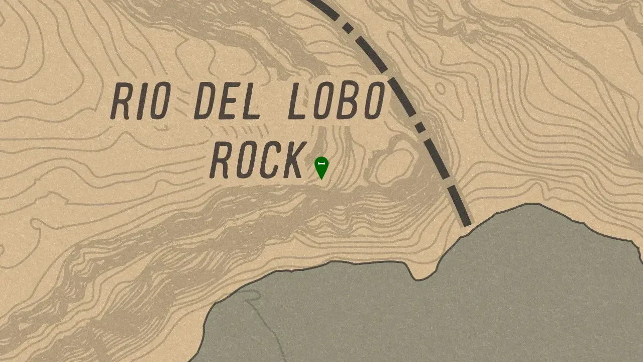 Dinosaur Bone #25, Rio Bravo Del Lobo Rock Dinosaur Bone Location Zoomed