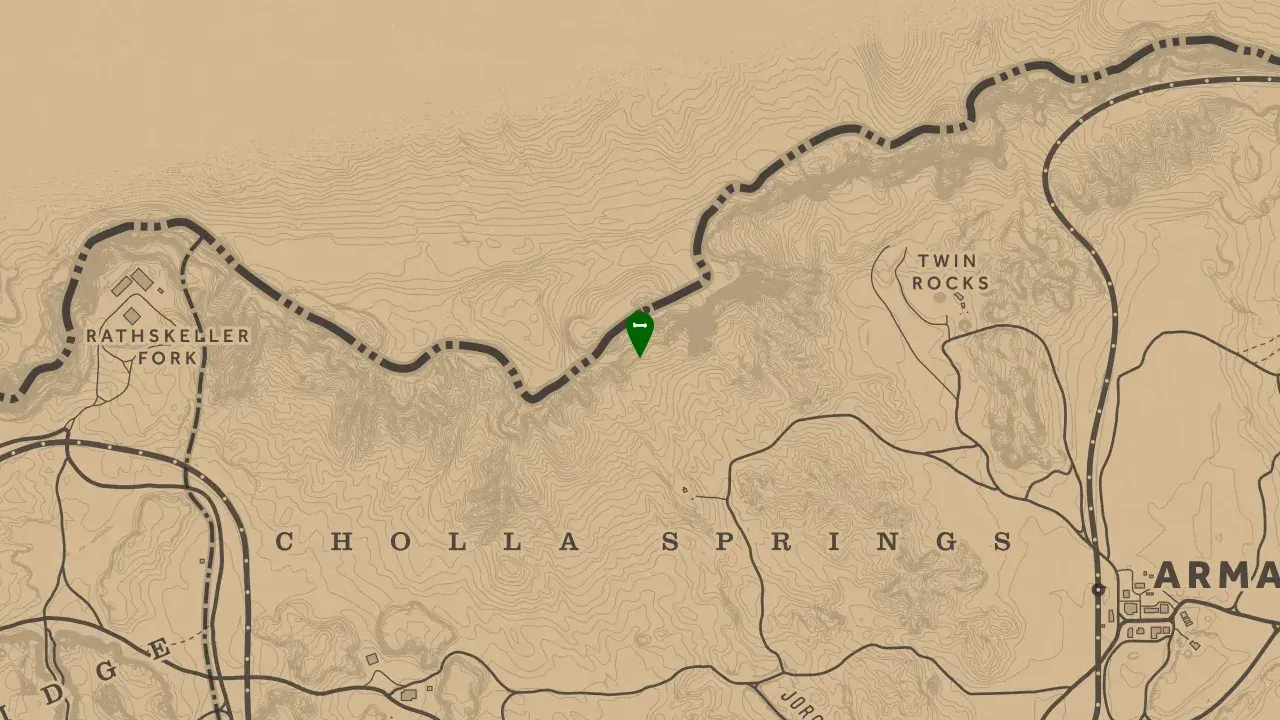 Dinosaur Bone #27, Cholla Springs High Desert Dinosaur Bone Location