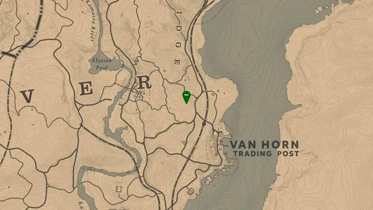 Dinosaur Bone #2, Roanoke Ridge Van Horn Dinosaur Bone Location
