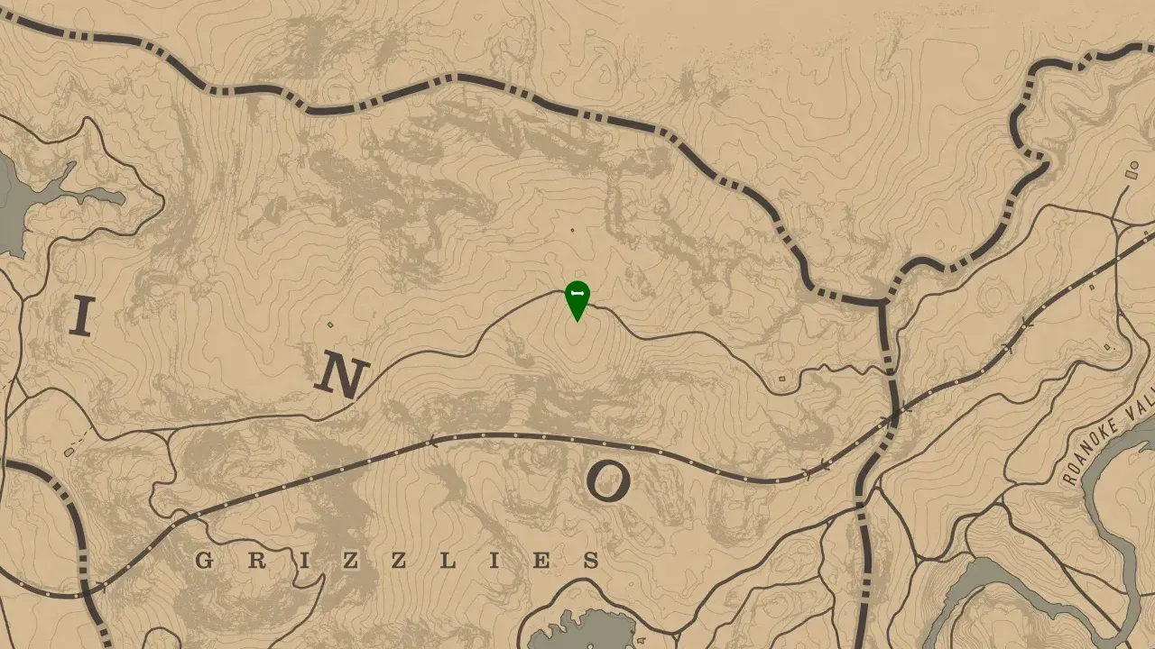 Dinosaur Bone #5, Grizzlies Northern Boundary Dinosaur Bone Location