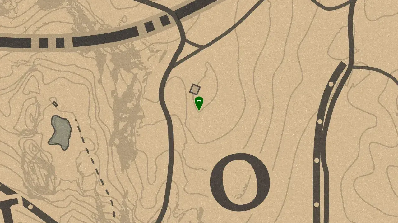 Dinosaur Bone #7, Heartlands Abandoned Shack Dinosaur Bone Location Zoomed