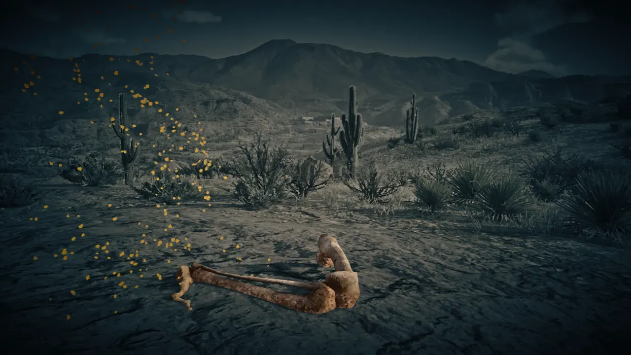 Dinosaur Bone #29 at Gaptooth Ridge North Tumbleweed in Red Dead Redemption 2