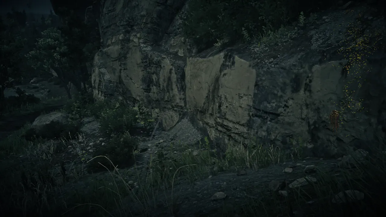 Dinosaur Bone #12 at Grizzlies Rock Wall in Red Dead Redemption 2