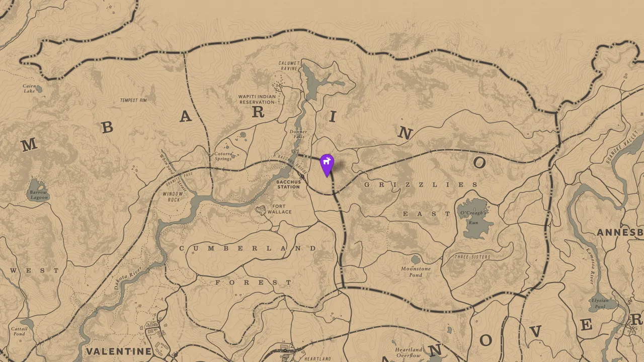 Red Dead Redemption 2 Legendary Elk Map