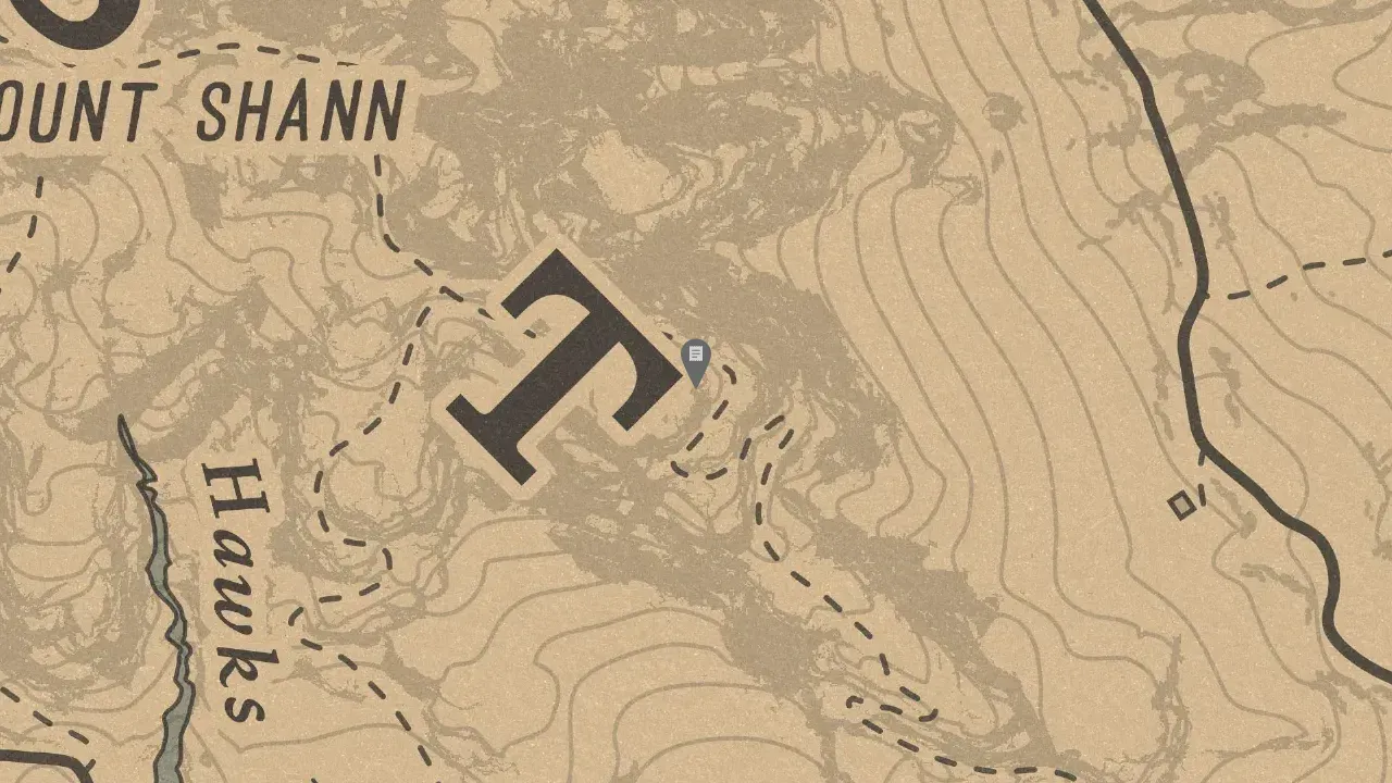 Rock Carving #2, Mount Shann Rock Carving Location Zoomed