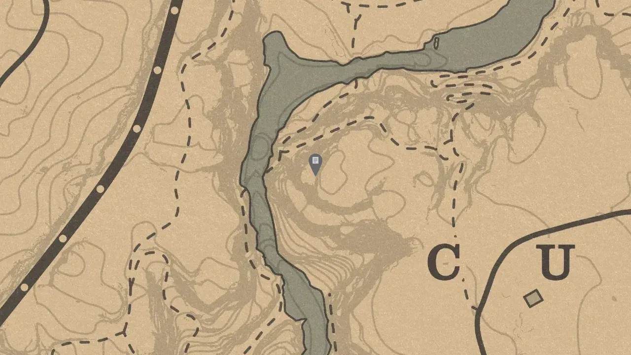 Rock Carving #4, Cumberland Forest Dakota River Rock Carving Location Zoomed