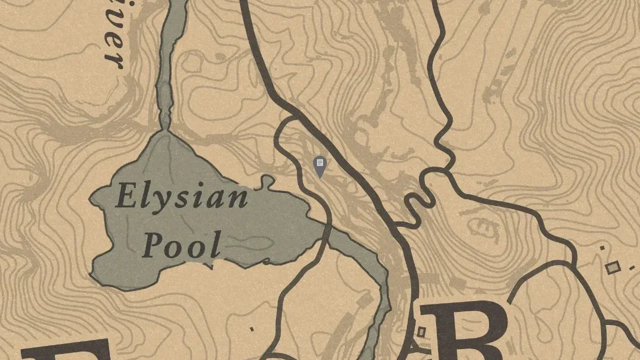 Rock Carving #8, Elysian Pool Rock Carving Location Zoomed