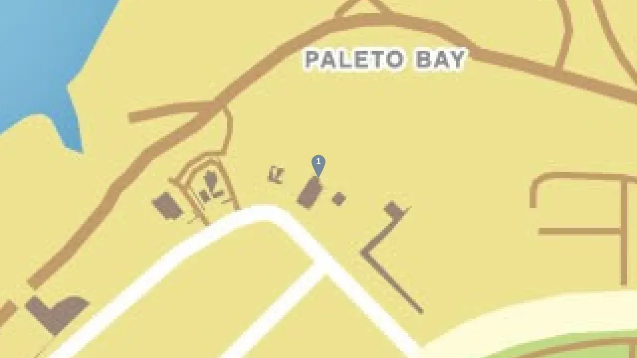 Close-up GTA Online map view of the ghost 1 pin at a house in Paleto Bay