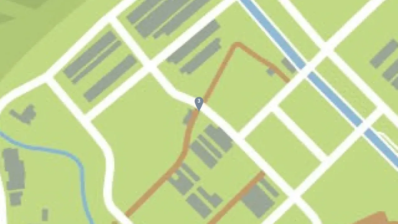Close-up GTA Online map view of the ghost 3 pin at a barn in Grapeseed