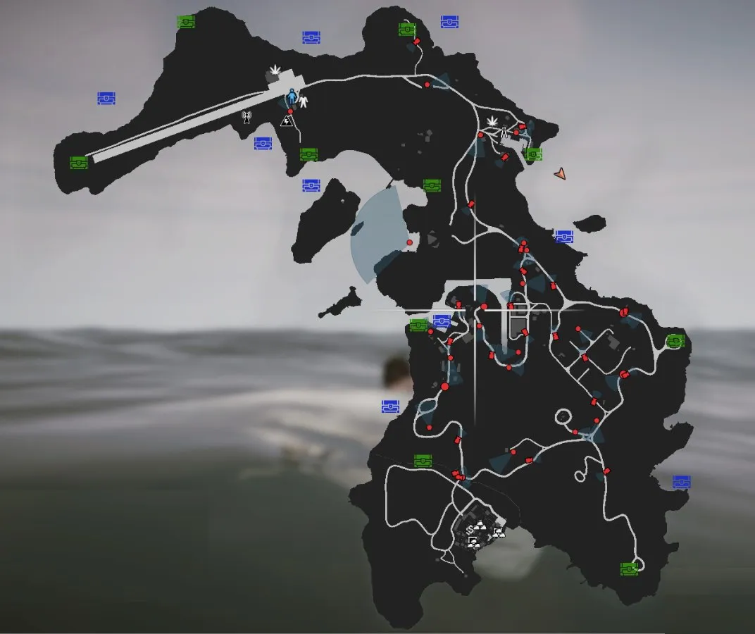 Use this map to see the locations of all 19 daily treasure chest on Cayo Perico in Grand Theft Auto V Online.