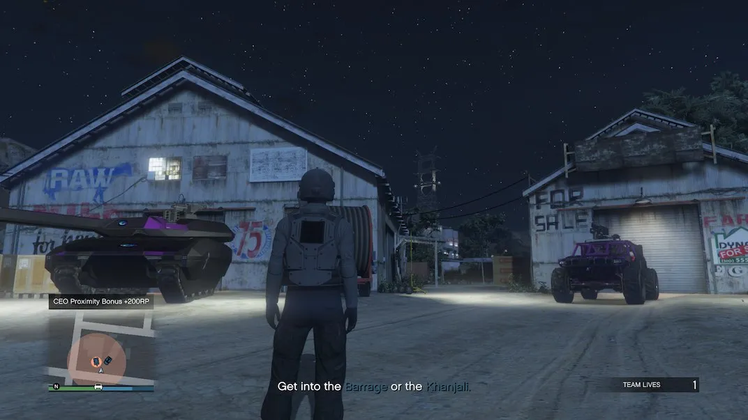 For the Grand Theft Auto V Online Doomsday Heist Act III Finale you'll need to choose your vehicle.