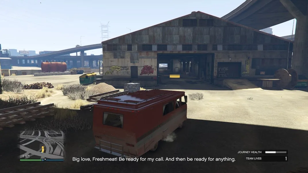 In the first mission of the First Dose sequence you'll need to rescue Dax's RV and bring it back.