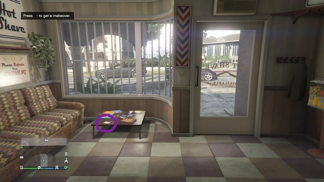 This is playing card location 20 of 54 in Grand theft Auto V Online