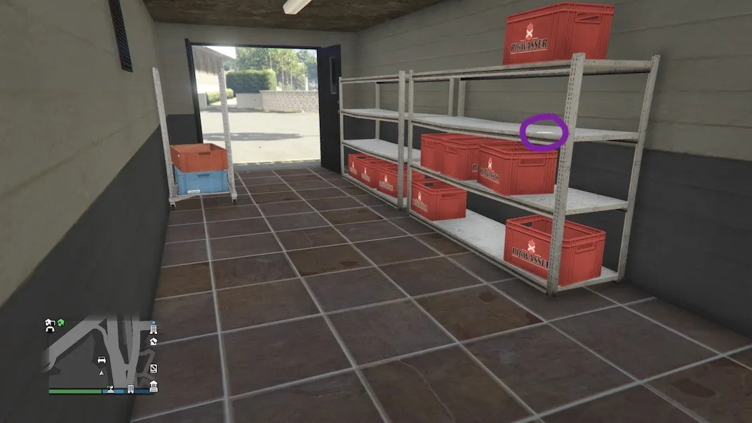 This is Playing Card location 23 of 54 in Grand Theft Auto V Online.