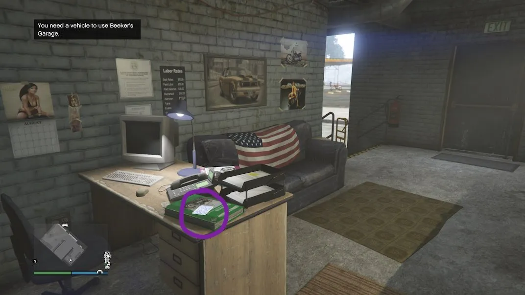 Location 46 of 54 playing card collectibles in Grand theft Auto V Online