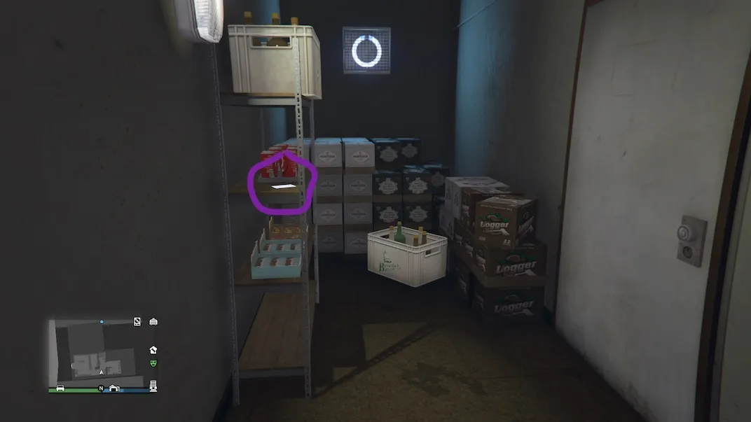 The 5th of 54 playing cards in Grand Theft Auto V Online can be found in a liquor store