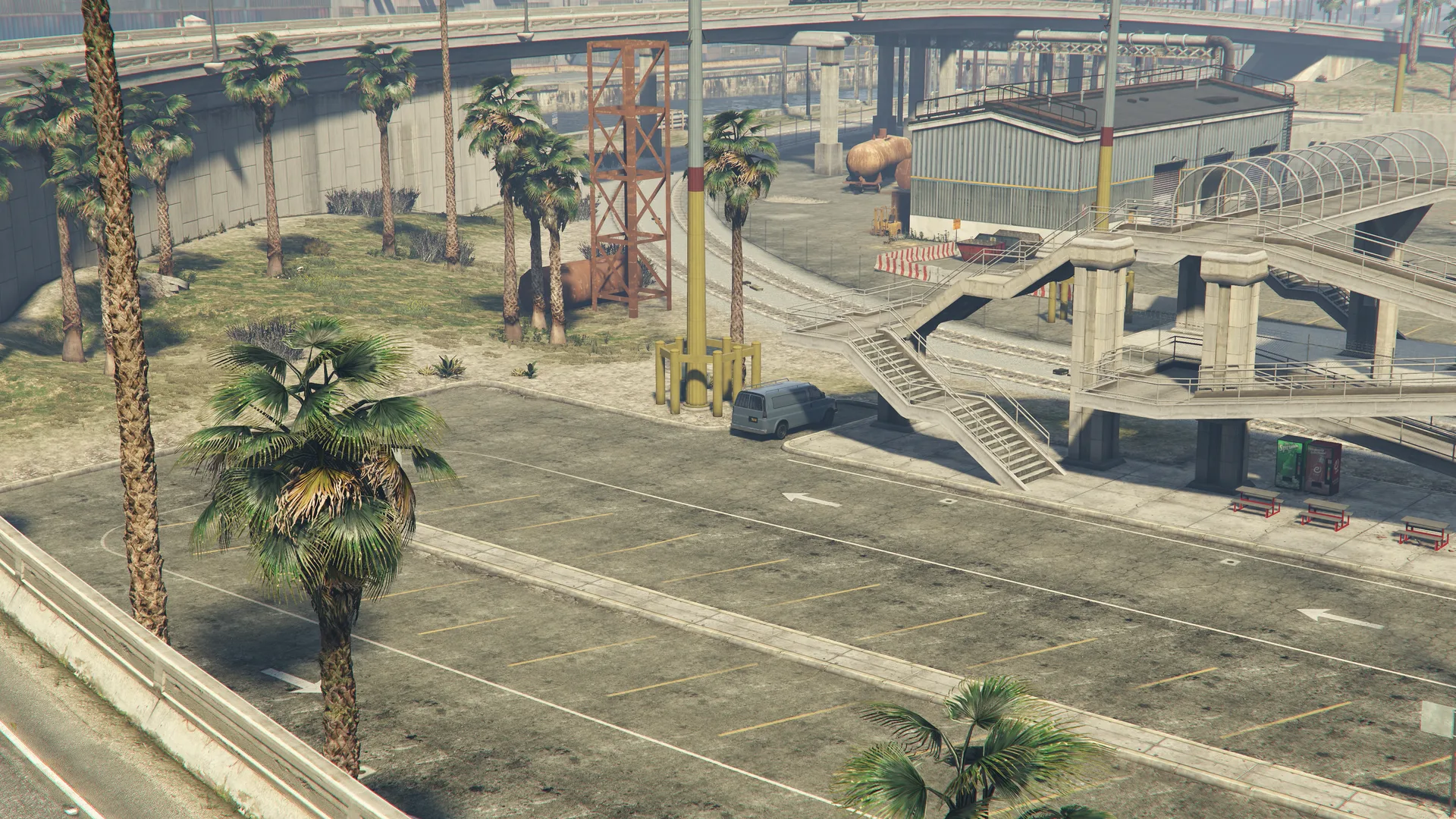 The Gun Van parked at Terminal in GTA Online