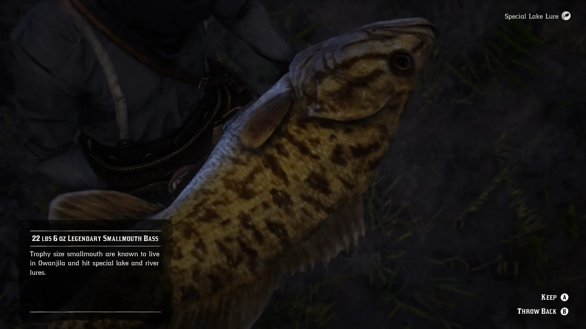 Legendary Smallmouth Bass Location - Legendary Fish - Red Dead ...