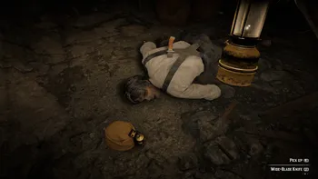 Wide Blade Knife and Mining Hat
