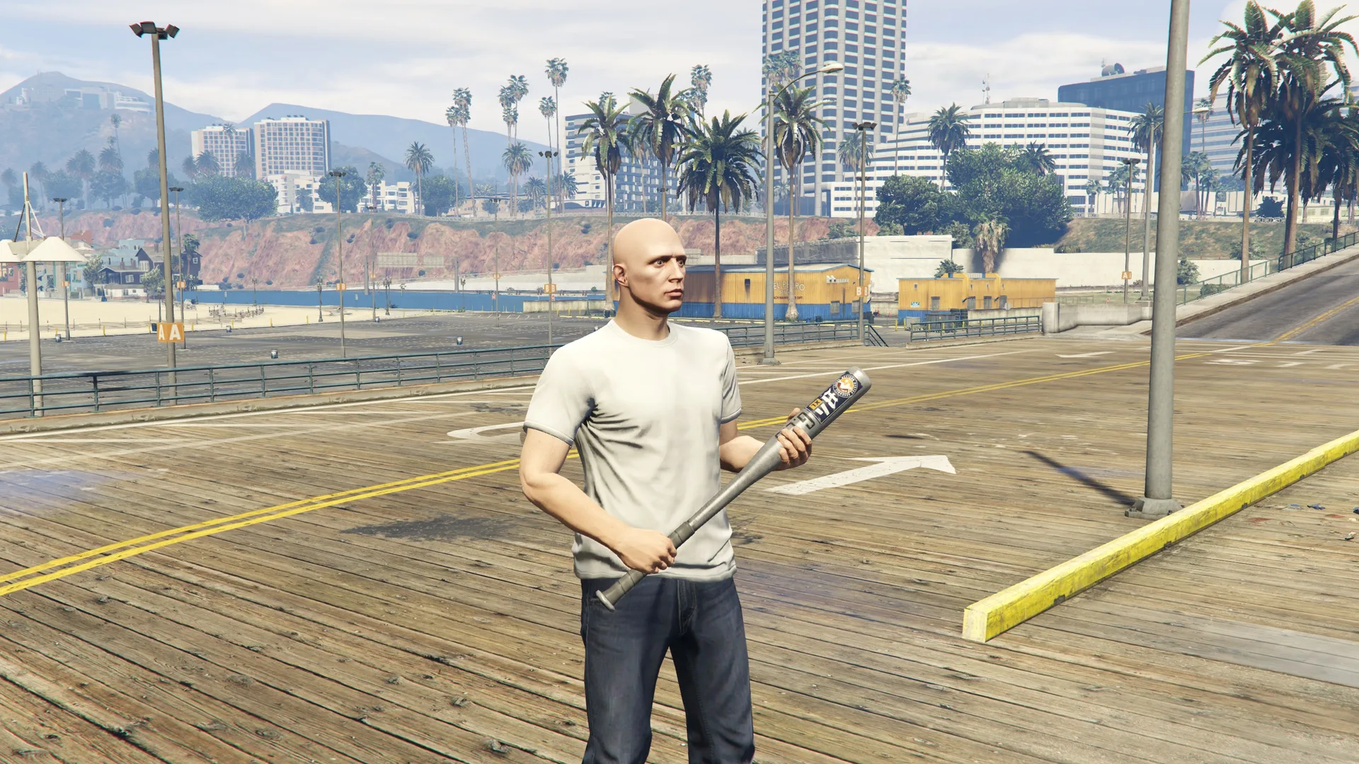 Baseball Bat held by a GTA Online character