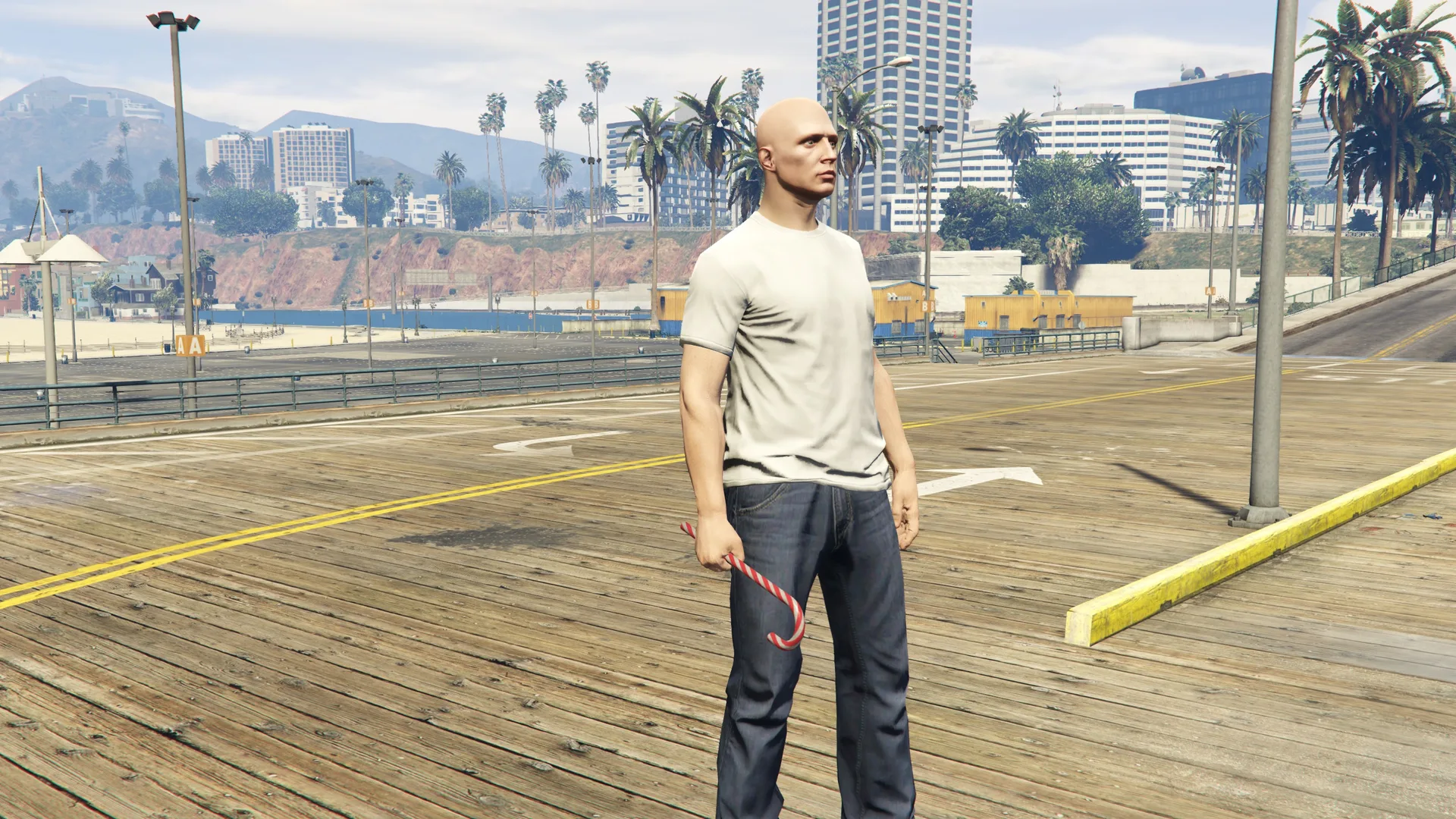 Candy Cane held by a GTA Online character