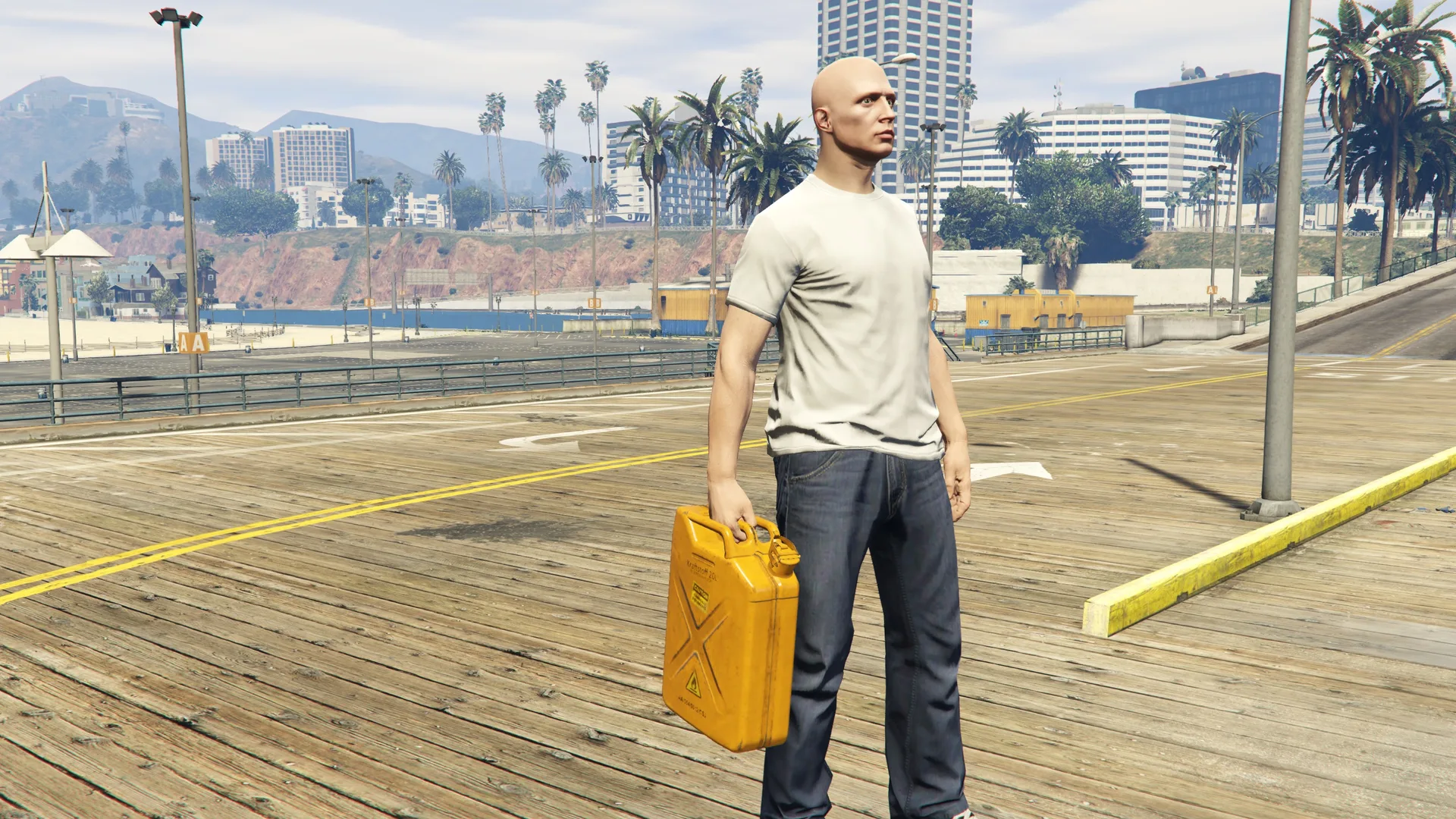 Hazardous Jerry Can held by a GTA Online character